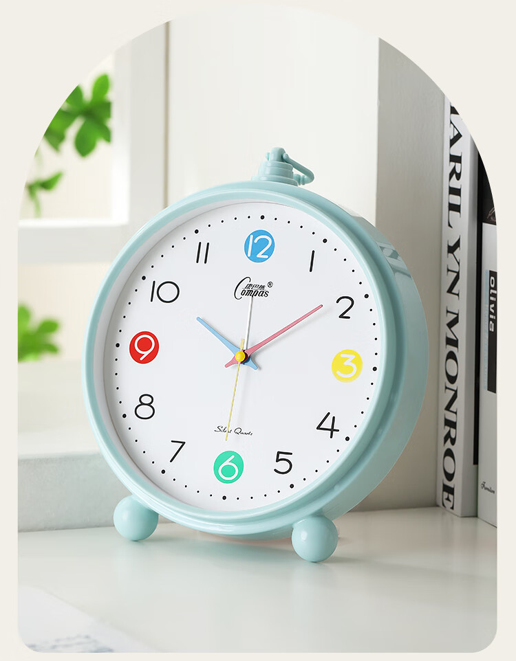 Будильник Compas Desktop Alarm Clock 2233 Orange для детей и студентов, простой настольный будильник, оранжевый