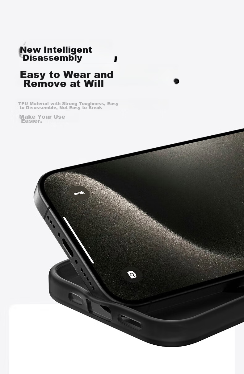 Чехол KEKLLE для iPhone 15 Pro, магнитно-поглощающий, анти-капля, защита объектива, синий