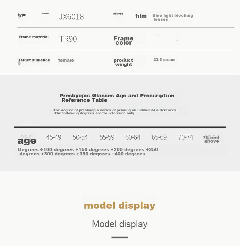 Стильные бизнес-очки для чтения Xiyanghong JX6017 с защитой от синего света, ультралегкие, комфортные, унисекс, 150 диоптрий