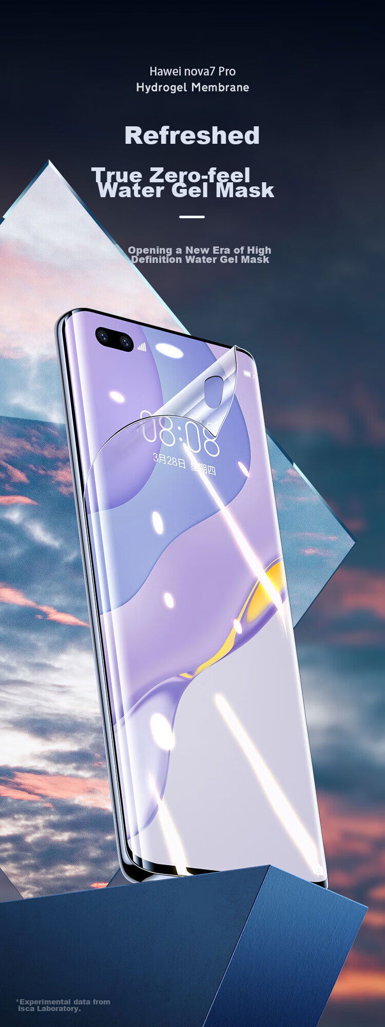 Гидрогелевая пленка Yisika для Huawei Nova 7 Pro, Honor 30 Pro/+ (2 шт.), защита экрана от царапин и отпечатков пальцев