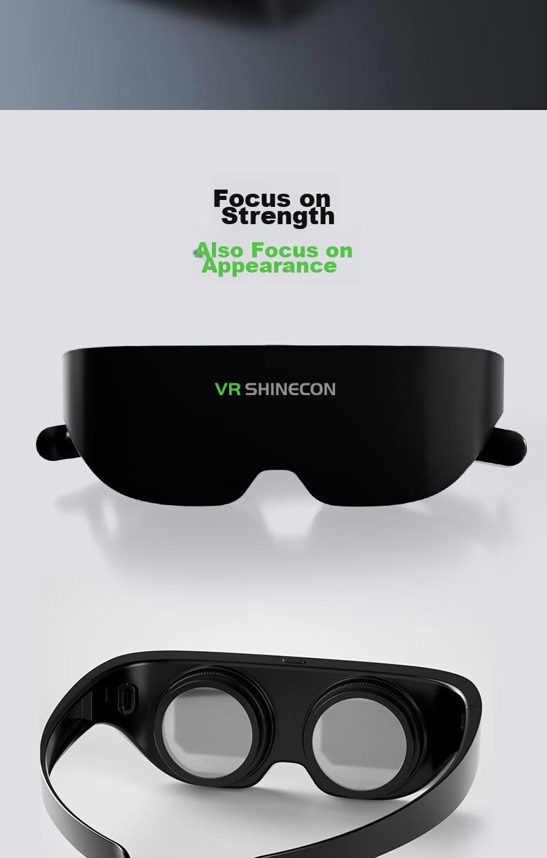 Умные очки XR VRSHINECON SC-AIO8, 1000-дюймовый гигантский экран, VR-гарнитура с высоким разрешением, 3D-дисплей