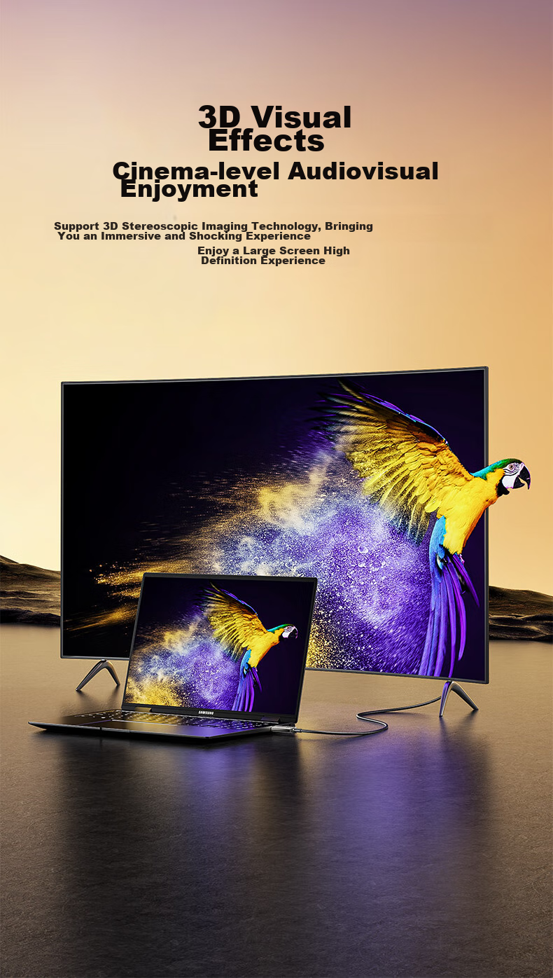 Оптический кабель BIAZE HDMI версии 2.0, 50 метров, для подключения компьютера, телевизора, проектора, домашнего кинотеатра, HX33