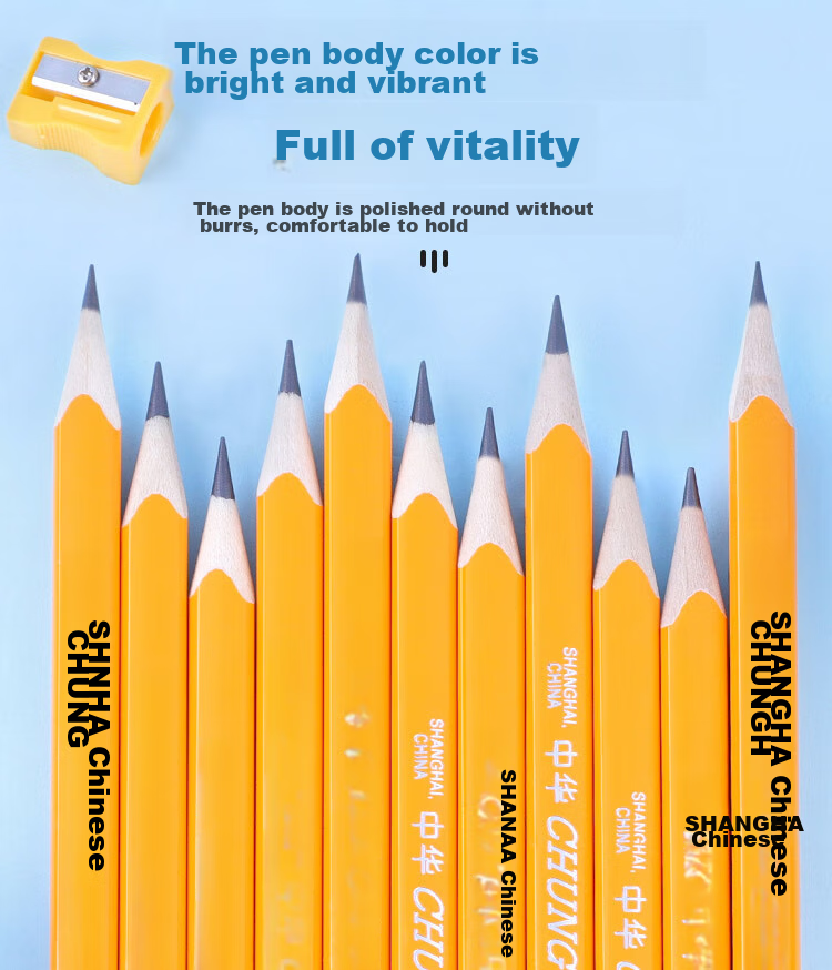 Карандаши Zhonghua Thick Triangular Writing Pencil, 2B, 12 штук в коробке, 6700 2B