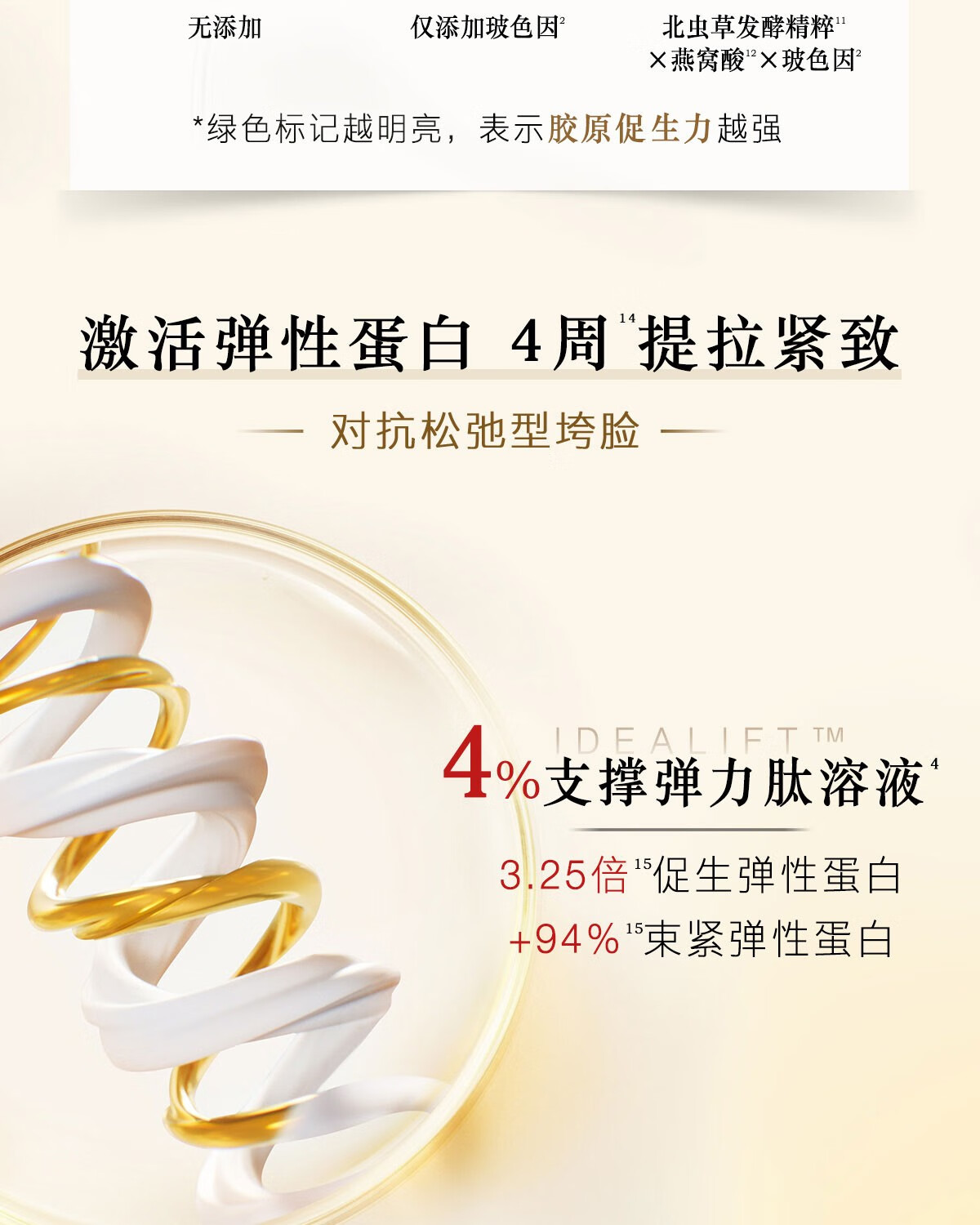 羽西鎏金面霜50ml玻色因抗皱紧致保湿护肤品礼盒女神节礼物送女友