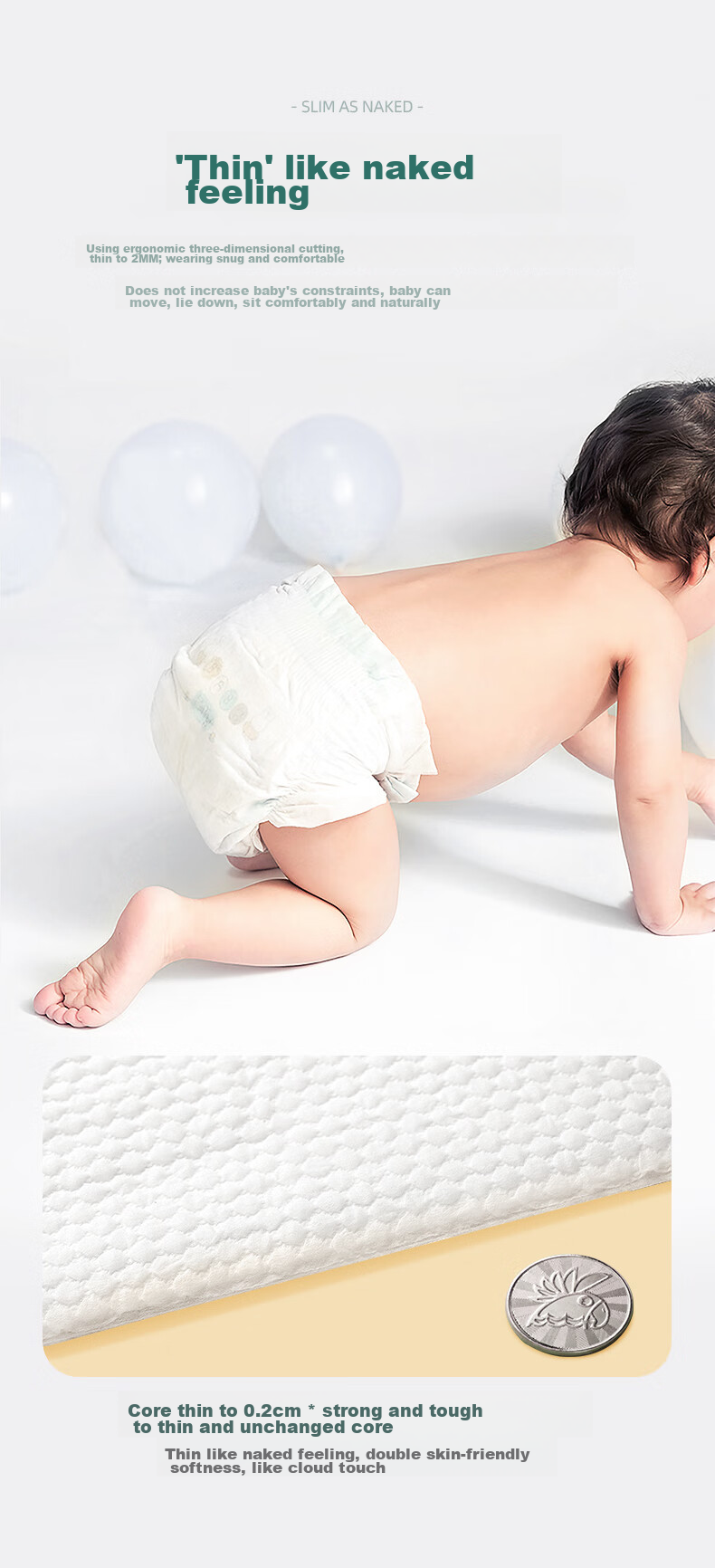 Подгузники-трусики Solove Miffy Colorful Pull-Up Diapers, размер L, 80 шт. (9-14 кг), дышащие, в коробке