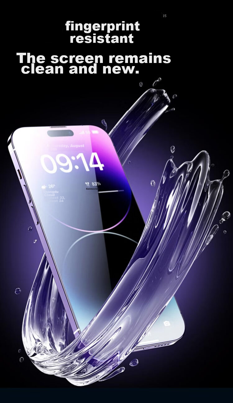 Защитное стекло MAIKUQI для iPhone 14/13/13Pro, прозрачное, противоударное, олеофобное, HD Clear