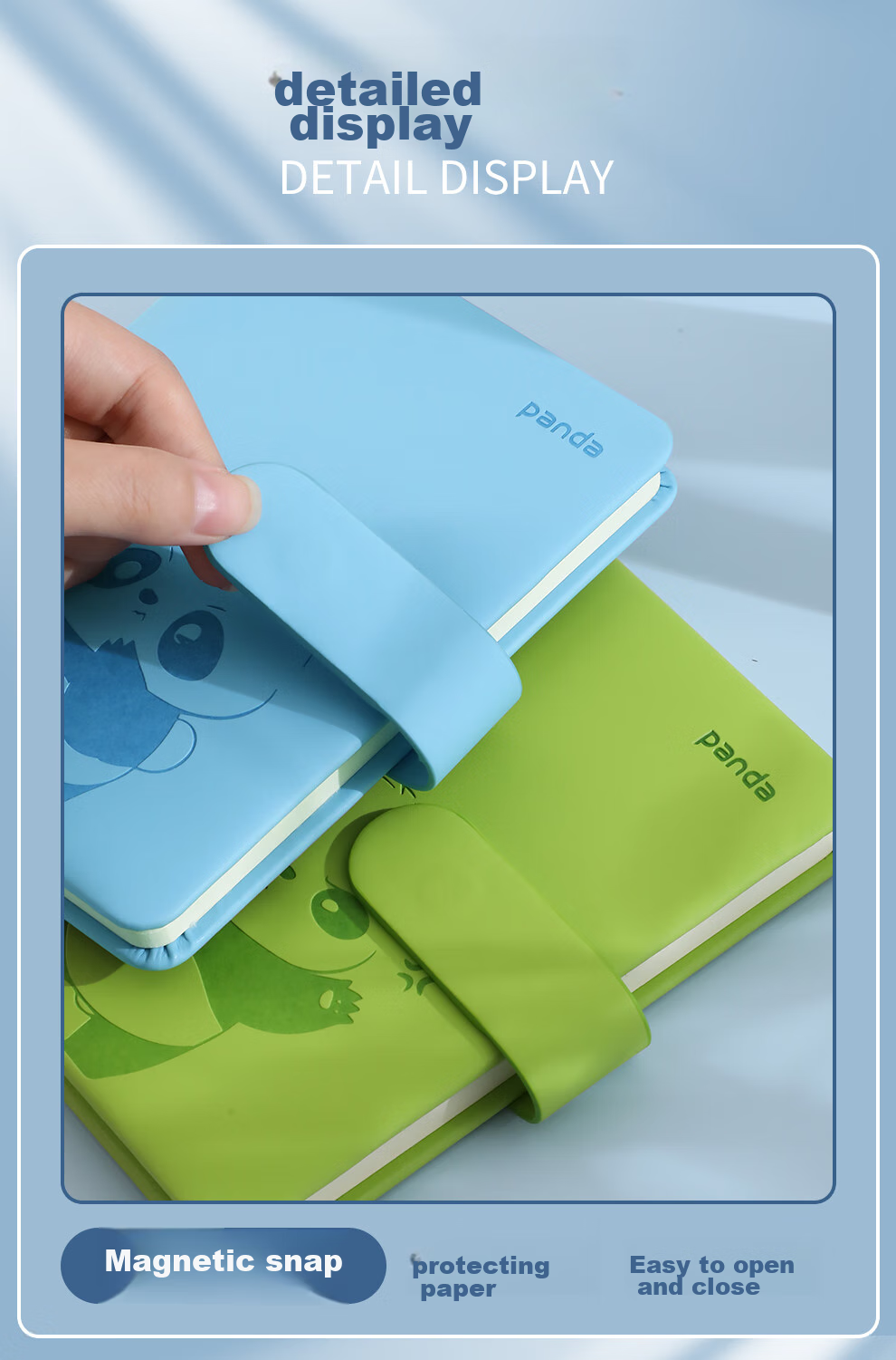 Блокнот Zuolanzhe Panda B6, портативный, креативный, толстый, маленький, эстетичный, для студентов, словарь, планировщик, записная книжка, светло-красный