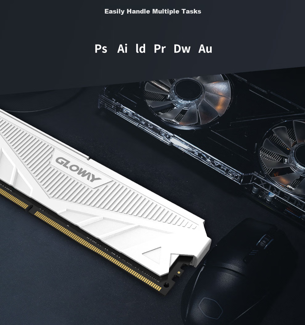 Комплект оперативной памяти Gloway Tianche DDR4, 32 ГБ (2x16 ГБ), 3200 МГц, CL18, радиатор, цвет белый