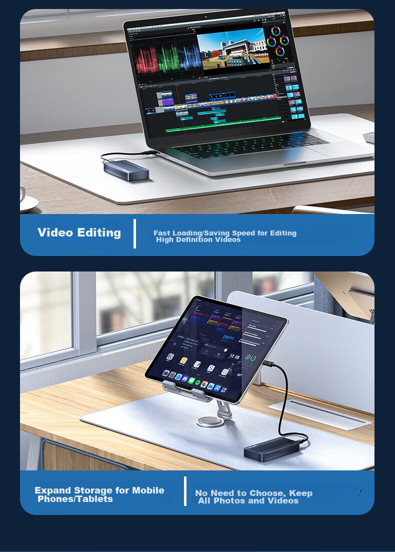 Внешний корпус Acasis TBU405ProM1 USB 4.0 NVMe M.2, 40 Гбит/с, Thunderbolt 5/4/3, для Apple Mac Mini, ноутбука, SSD