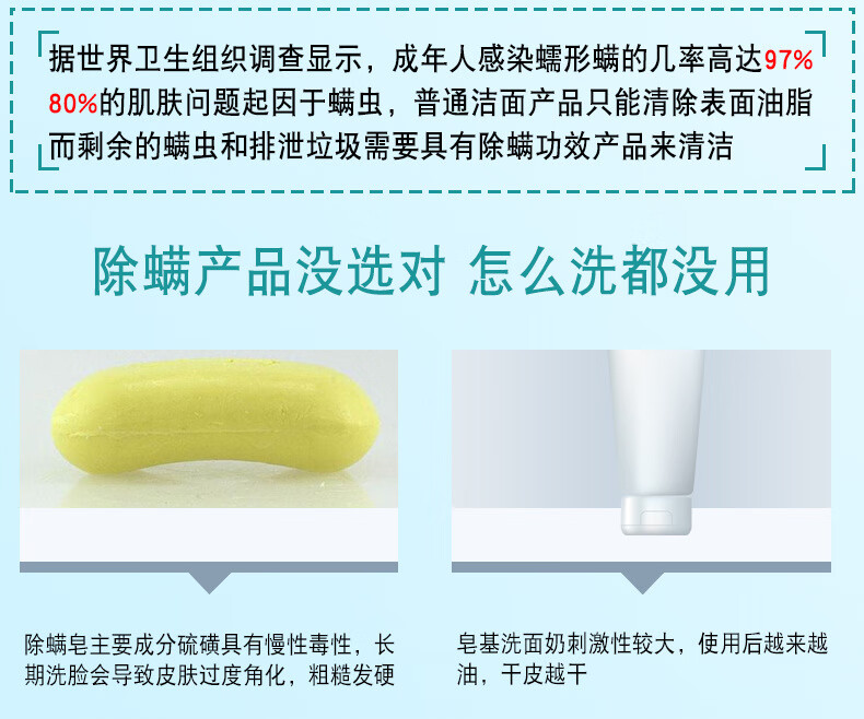 茵芭YINBA氨基酸洗面奶非姿控油珂莱洁面乳去黑头按摩刷头120ml
