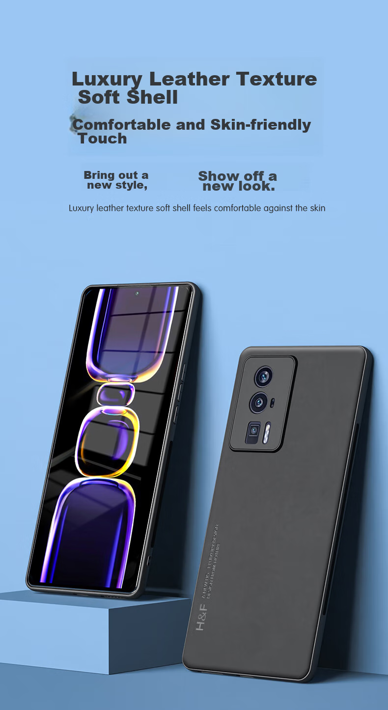 Чехол HotFire для Xiaomi Redmi K60, кожаный, синий