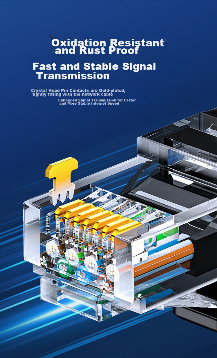 Кабель Ethernet SAMZHE Cat6A, 20 метров, гигабитный патч-корд для домашней компьютерной сети, 8-жильный витой пары, совместим с гигабитными сетями, с двойными разъемами, черный D6A200
