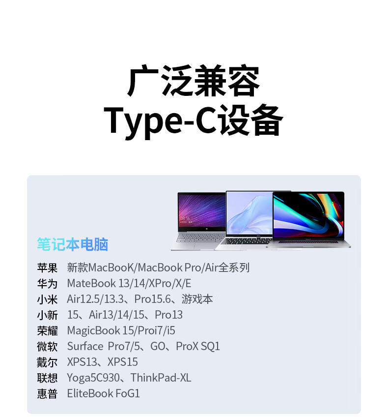 绿联Type-C数据线PD充电器线公对公快充 通用苹果iPadProMacBook小米华为手机 黑色0.5米