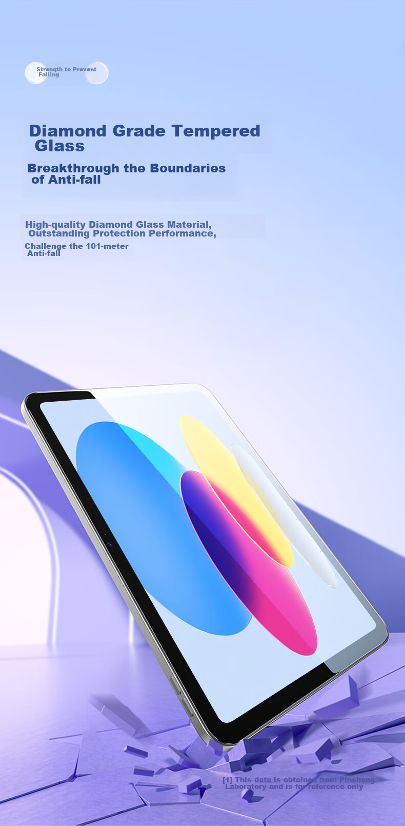 Защитная пленка PISEN для iPad 11/10 (2025/2022), закаленное стекло, HD, антибликовая, противоударная, 2 шт.