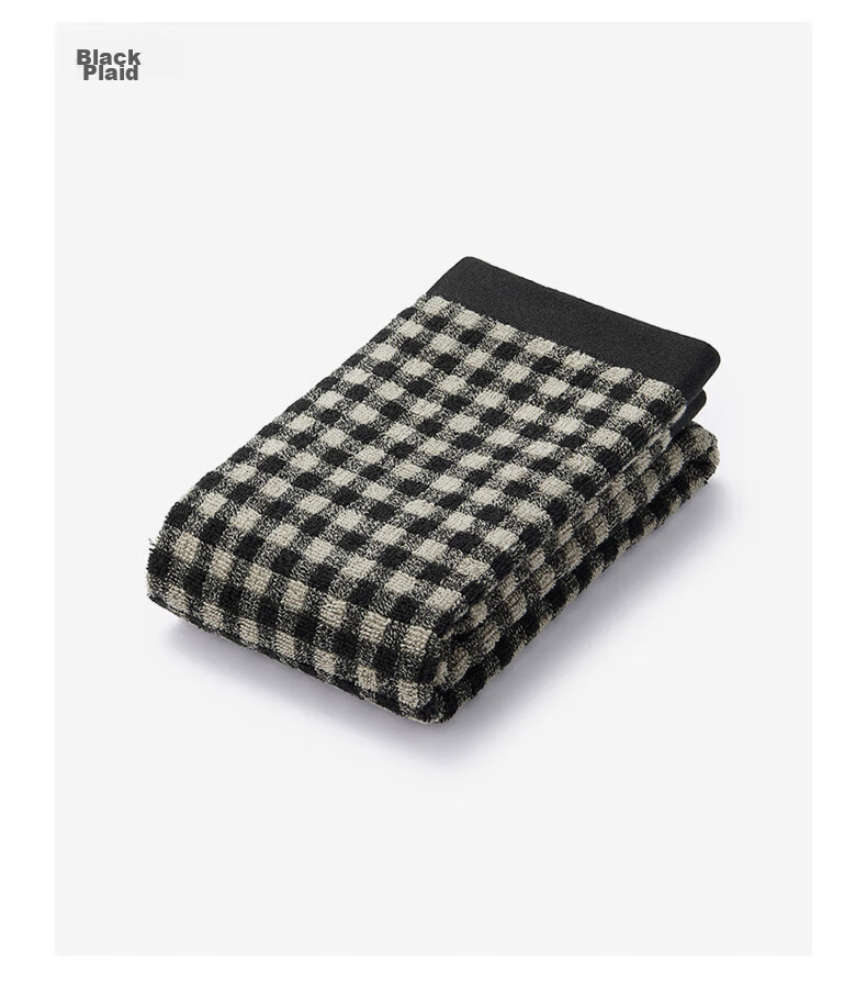 MUJI Полотенце для лица из хлопка, мягкое, длинное, для умывания и купания, угольно-серый, 34x85 см