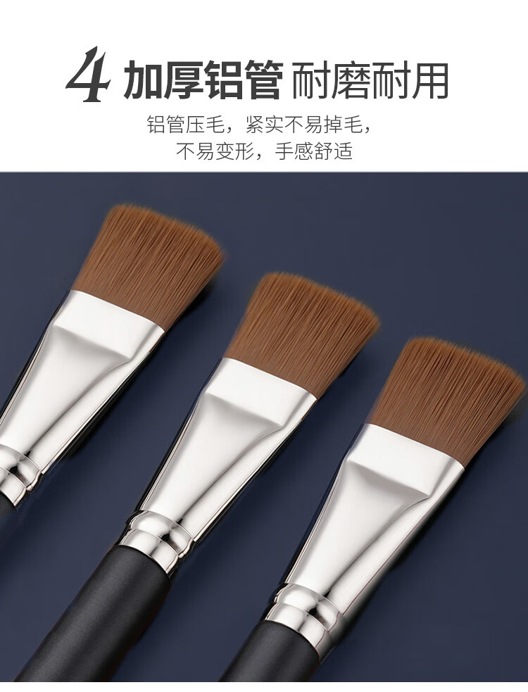 优家UPLUS 191粉底液刷面膜刷两用化妆刷（不吃粉无痕粉底刷bb霜隔离霜刷 抹泥膜专业化妆刷扁平头）