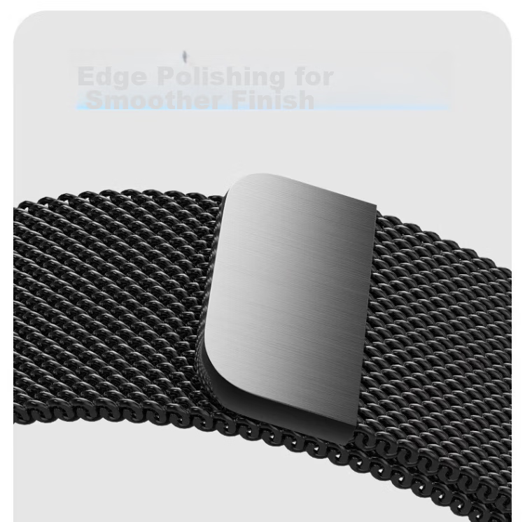 Спортивный ремешок CHENSONG для Xiaomi Watch S4, Milanese Loop, черный, из нержавеющей стали