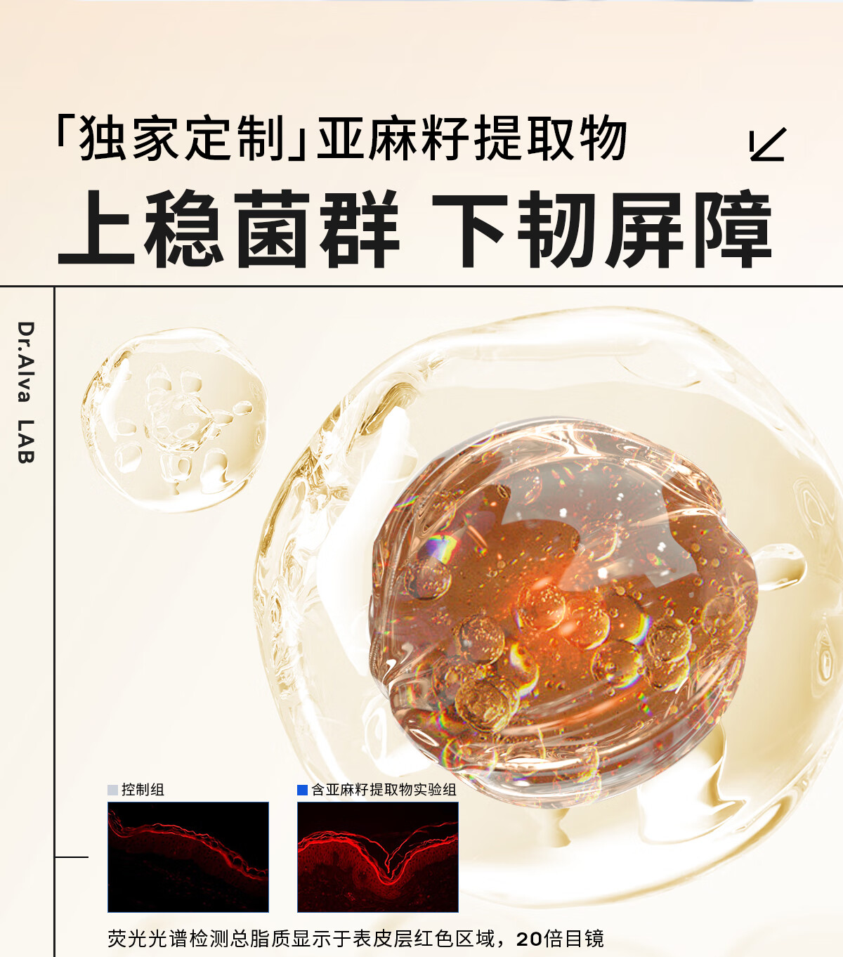 瑷尔博士Dr.Alva理想精华男女补水保湿滋润舒缓泛红屏障30g