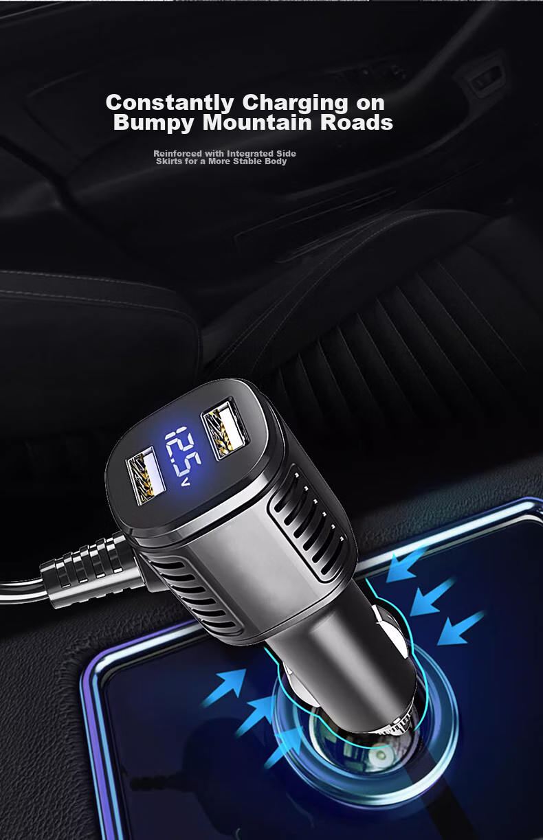 Автомобильное зарядное устройство с двумя USB
