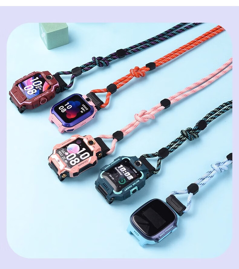 Ремешок CHENSONG для смарт-часов Xiaotiancailiao Q3/Z6Pro/Z8A/Q1R/Z9/Q2A/U3/N5/Z11/D3S/Z10 Youth Edition, толстый шнурок, фиолетовый
