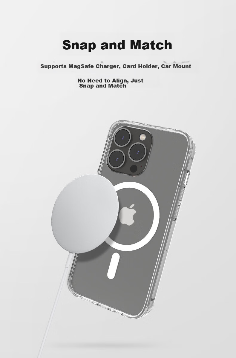 Чехол для iPhone 14 Pro Max BELKIN MSA011, прозрачный, совместимый с MagSafe