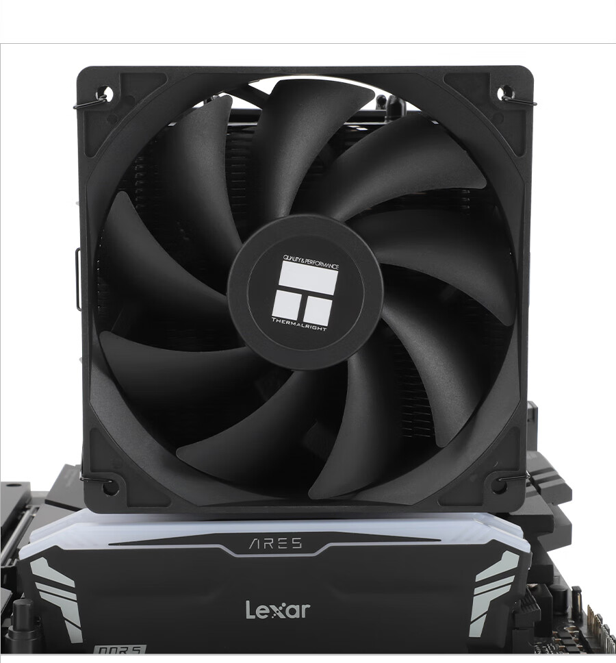 Кулер для процессора Thermalright Peerless Assassin 120 SE BLACK, воздушное охлаждение, 6 тепловых трубок, двойные башни, вентиляторы 120 мм, высота 155 мм, черный