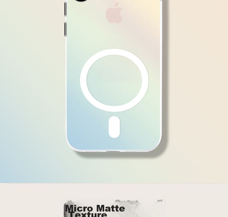 Чехол Baozou для Apple iPhone XS Max, силиконовый, с MagSafe, противоударный, прозрачный градиент