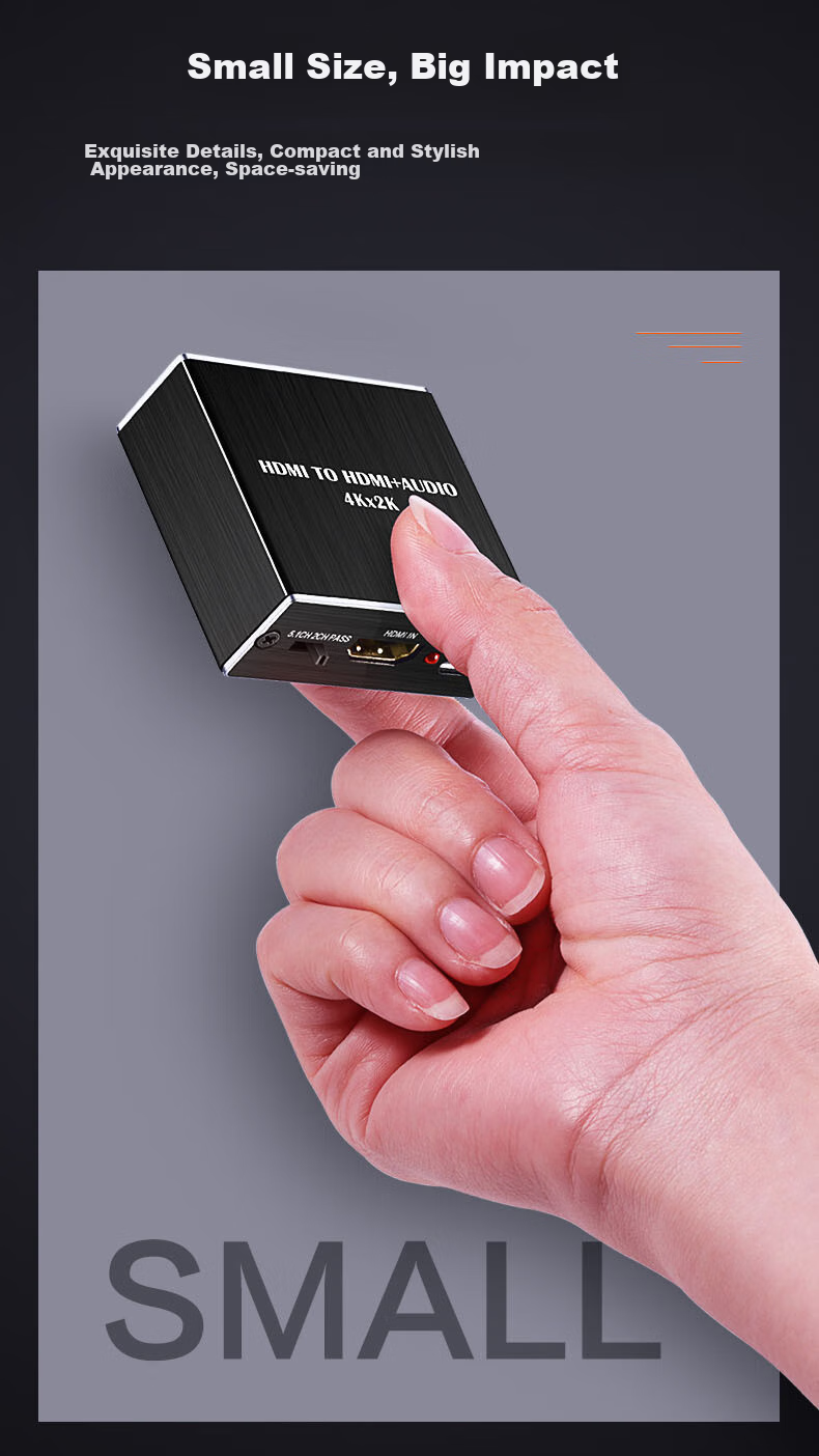 Аудиоразветвитель LinkStone HDMI, 4K HD, 5.1 оптический, 3.5 мм, конвертер для ноутбука, ТВ-приставки, PS4, для подключения к ТВ-динамикам