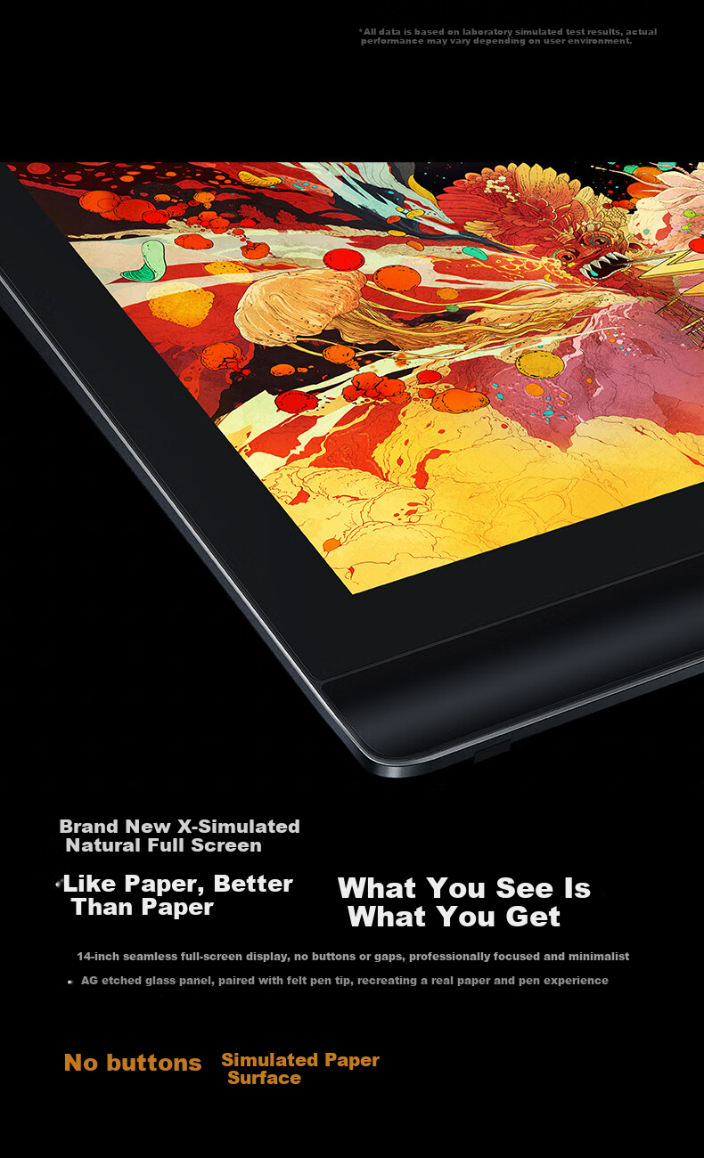 Профессиональный графический планшет XP-Pen Artist Pro 14 (2-го поколения) с экраном 14 дюймов, 16384 уровня чувствительности к нажатию, X3 Pro