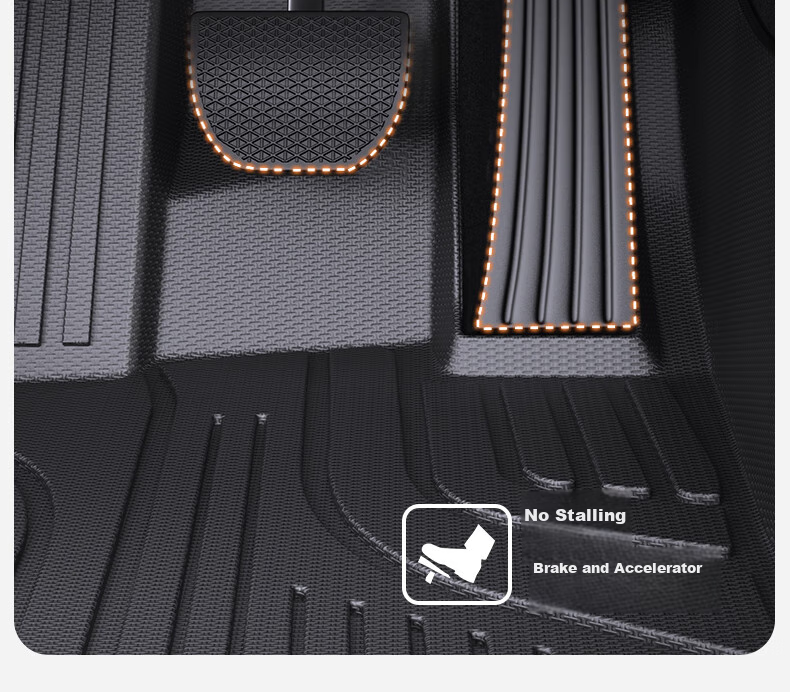 Автомобильные коврики CHELIYOU TPE для Volkswagen Magotan B8 (2017-2025), комплект из 5 предметов, черный/бежевый