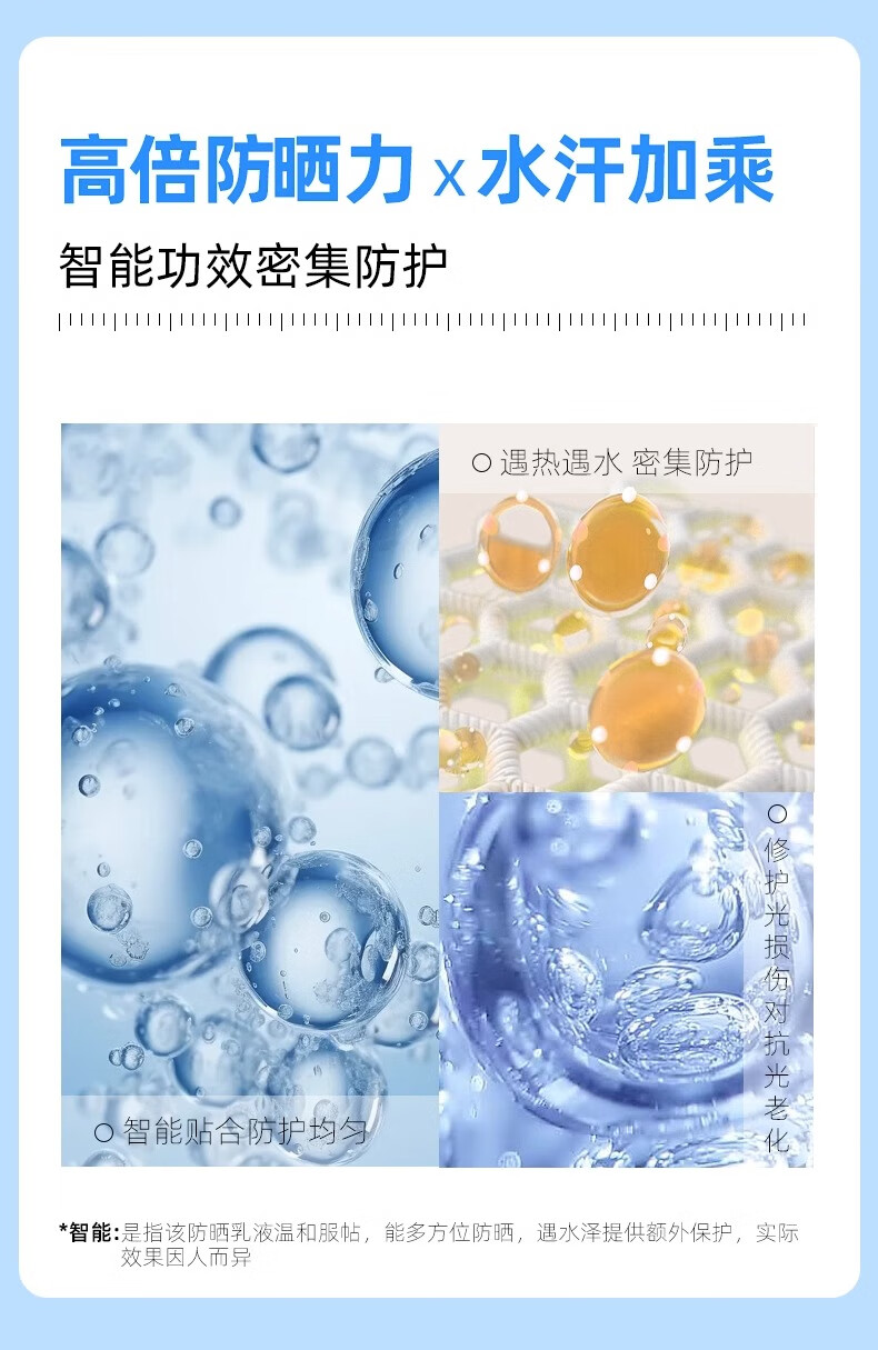 海洋主义蓝胖子防晒霜面部身体隔离美白防水防汗清爽户外军训男女通用 50ml 【防晒+美白】清爽不粘不搓