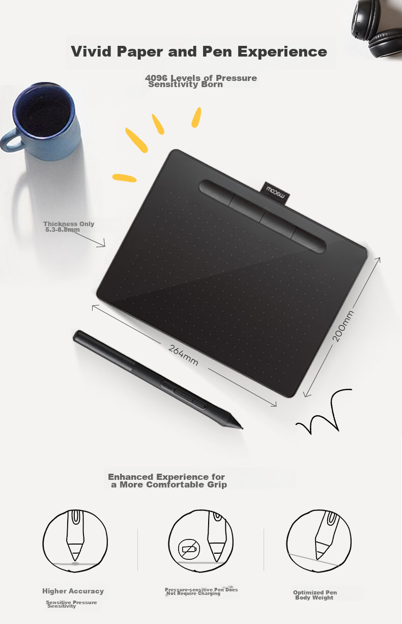 Графический планшет Wacom Intuos CTL-6100/K0, средний размер, черный