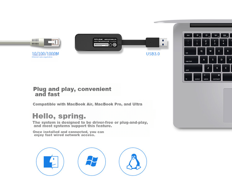 USB Ethernet адаптер TP-LINK