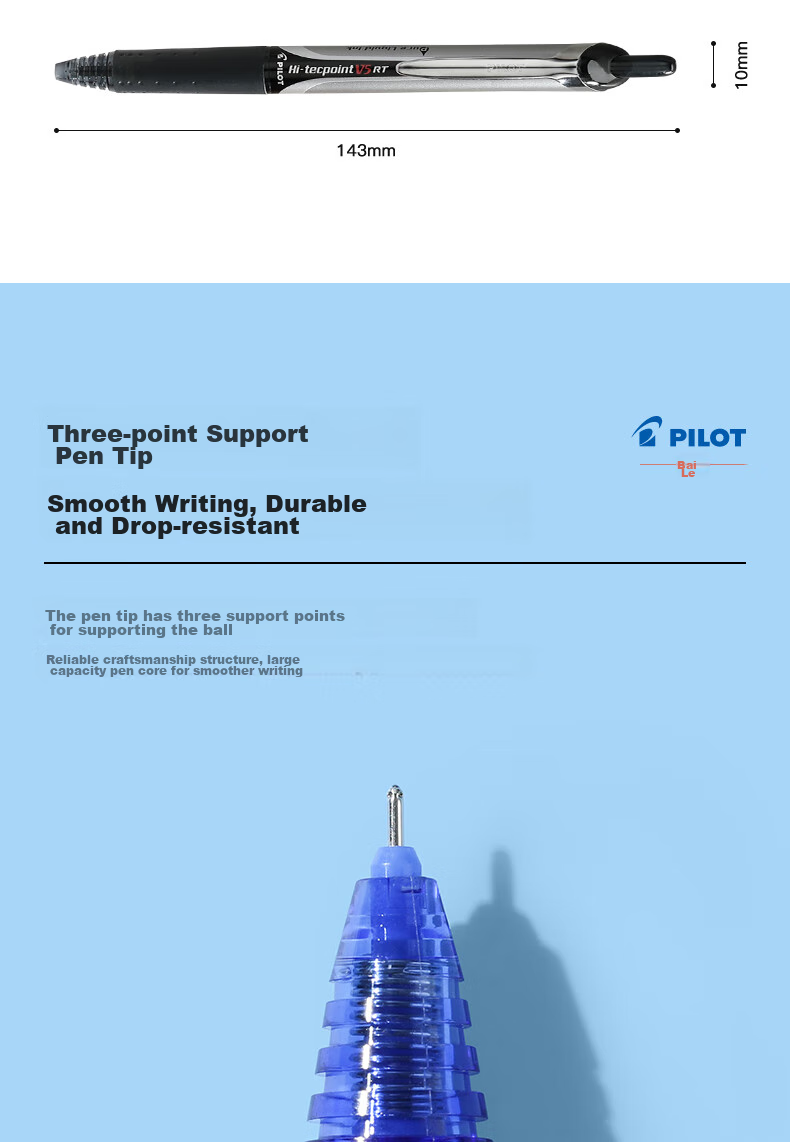  PILOT BXRT-V5 Jingduwang Гелевая ручка 0.5 мм, красная, бизнес-ручка, ручка для экзаменов, канцелярские товары для офиса, 1 шт.