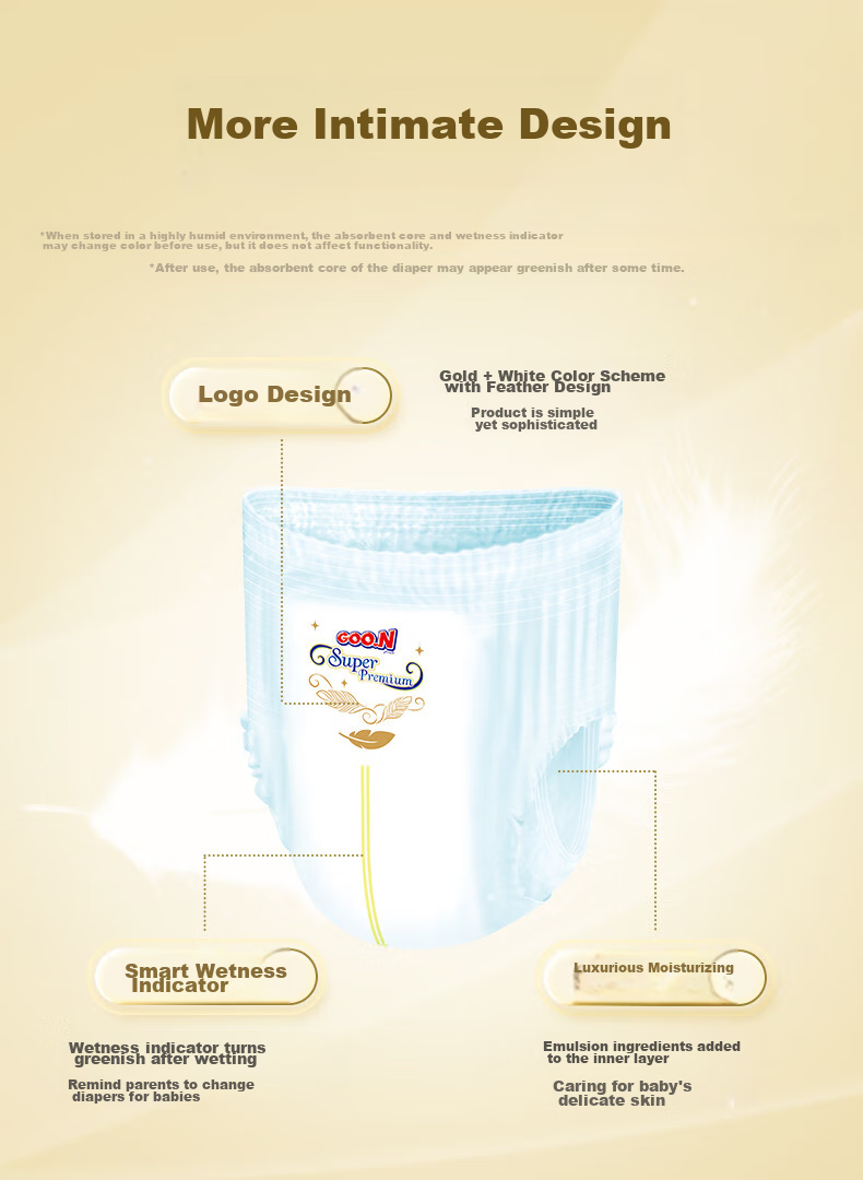 GOO.N Guangzhiyu Series Pull-Up Diapers XL30 Pieces (12-17kg), ультратонкие и дышащие
