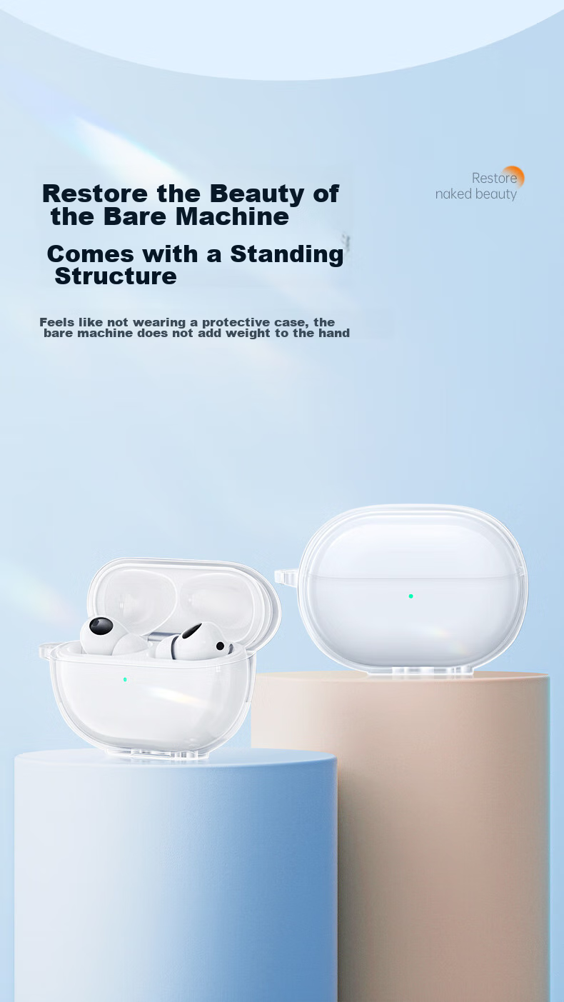 Защитный чехол PISEN для Huawei Freebuds SE 3 / SE 2, прозрачный, противоударный, TPU