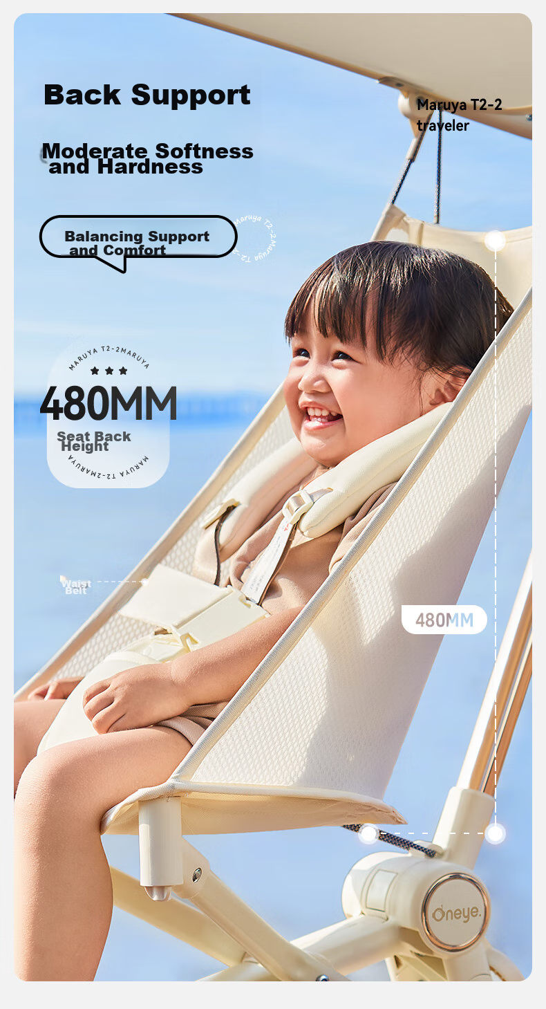 Детская коляска Wanya T2 Traveler, трость, легкая, складная, цвет "Джунгли" + подушка + коврик