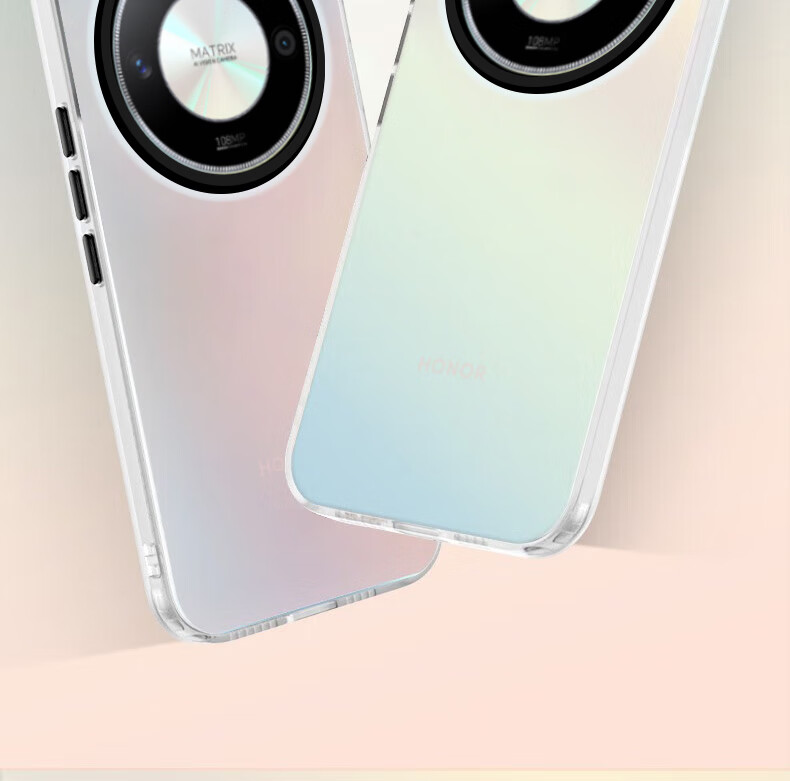 Чехол для телефона Baozou для Honor X50, силиконовый, с мягкими краями, противоударный, лазерный градиент, матовый, серый