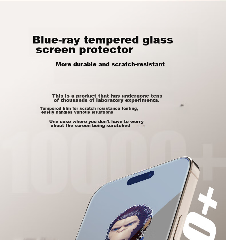 Защитное стекло Lanxingxiansheng для Apple iPhone 15 Pro Max, ультрапрозрачное, противоударное, антибликовое, полное покрытие