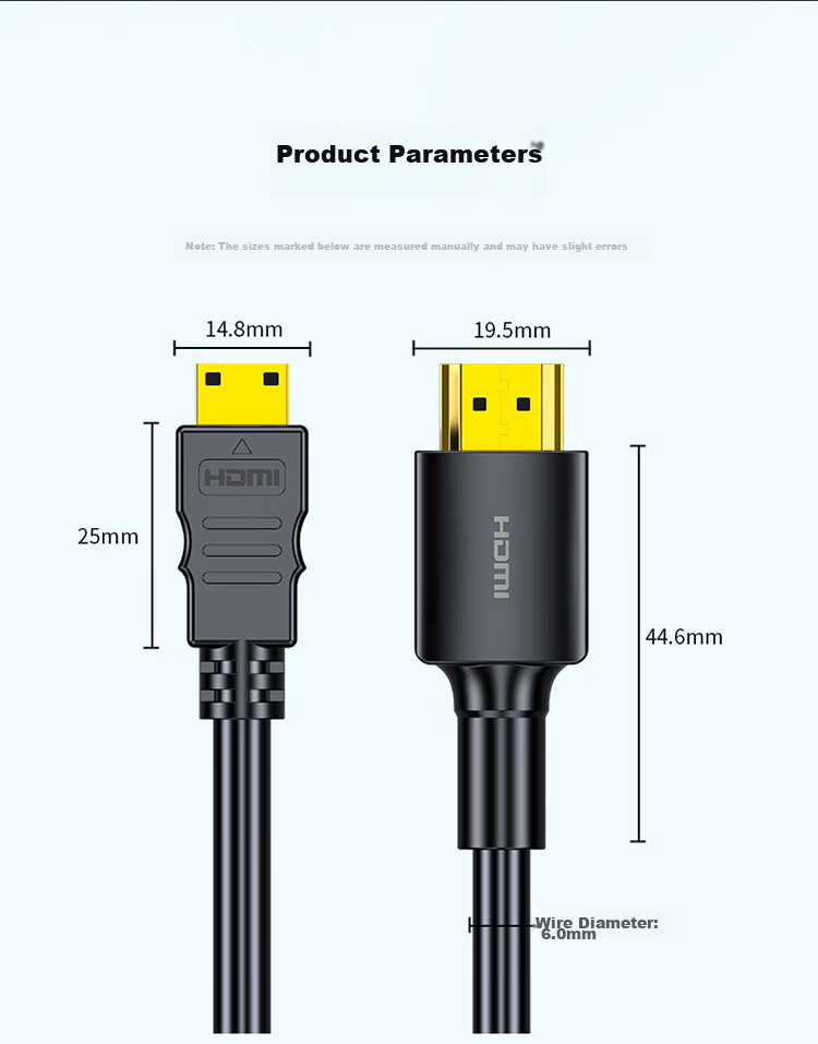 Кабель-переходник Shengwei HDMI на Mini HDMI, 1.5 метра, 4K@60Hz