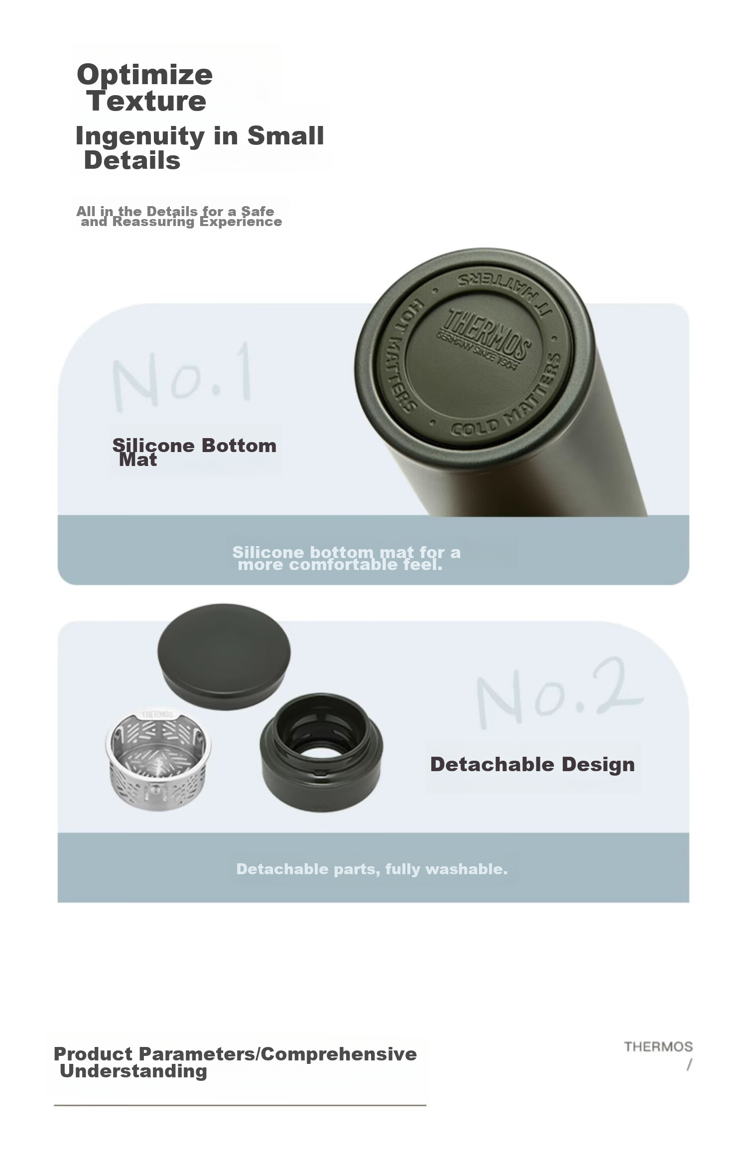 Термос THERMOS Insulated Mug, 550 мл, с керамической внутренней подкладкой, для мужчин и женщин, с ситечком для чая, подарок на день рождения, новогодний подарок, TCMV Songzhu