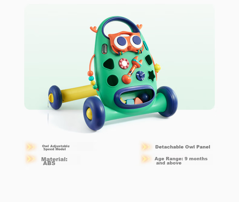 Детский ходунок-каталка babycare с регулируемой скоростью, многофункциональный балансировочный велосипед с защитой от опрокидывания, для детей от 9 месяцев до 3 лет, Keluomei