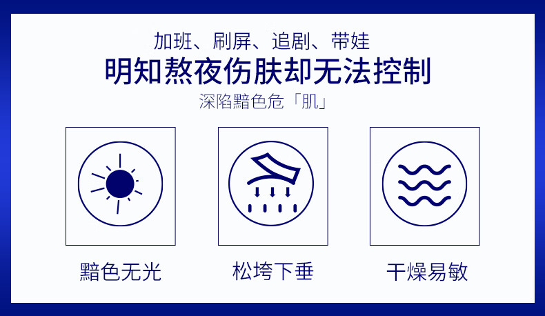 肌肤未来（SKYNFUTURE）熬夜光感弹润面霜修护男女士滋润保湿补水提亮肤色护肤品 面霜50g