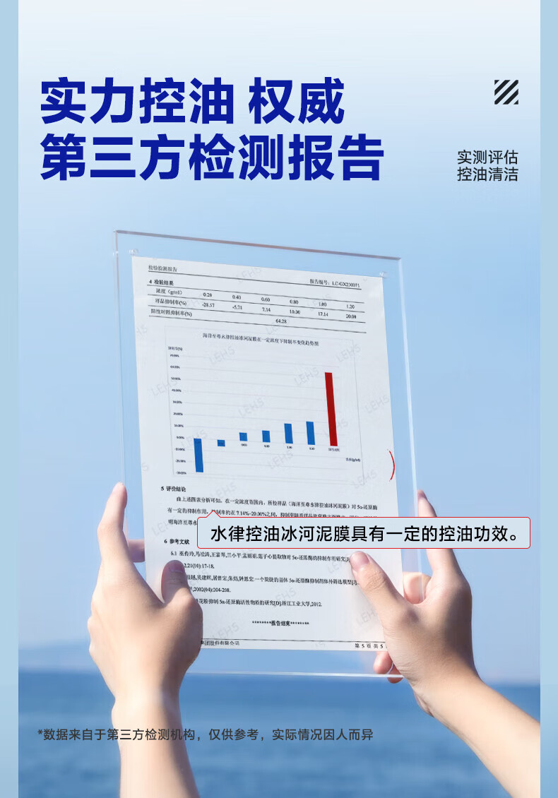 海洋至尊ZSEA水律控油冰河泥膜深层补水保湿面膜清洁泥膜8g*8男士专用
