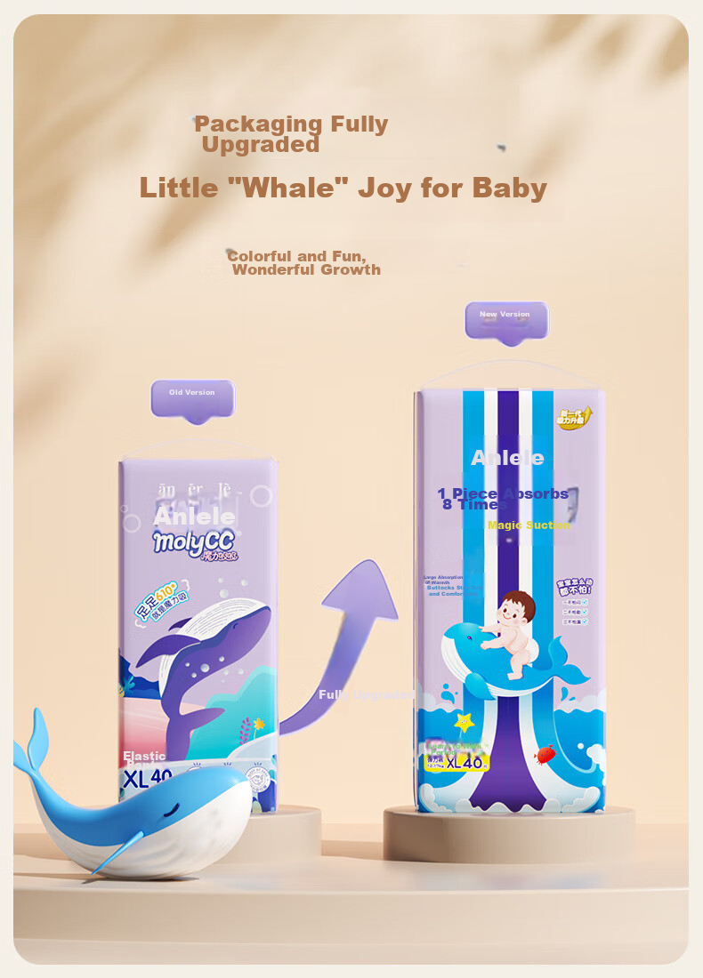 Подгузники-трусики Anerle Magic Absorbent XL 40 шт. (12-17 кг), дышащие, с высокой впитываемостью, для ночного использования