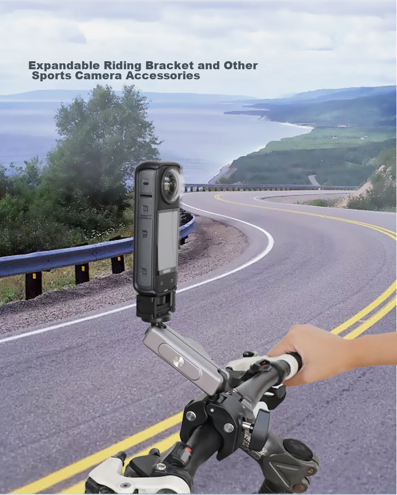 Быстросъемный кронштейн Qiye для панорамной экшн-камеры Insta360 X4, с интерфейсом GoPro, штатив