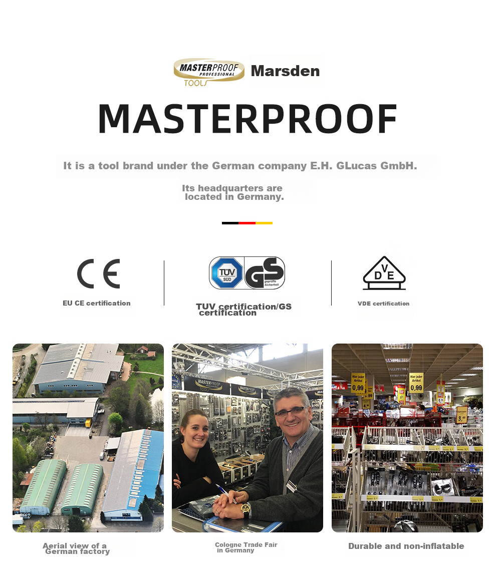 MASTERPROOF Профессиональные плоскогубцы с длинным носом, 6 дюймов, для электрика, бытовые, многофункциональные, мини-кусачки и стрипперы