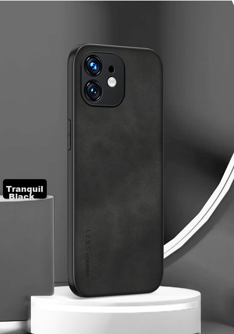 Чехол для Apple iPhone 12 SHIYONG, из натуральной кожи, синий