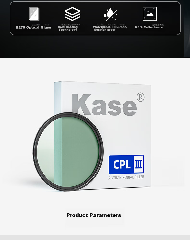 Kase поляризационный фильтр CPL III, 82 мм, для камер