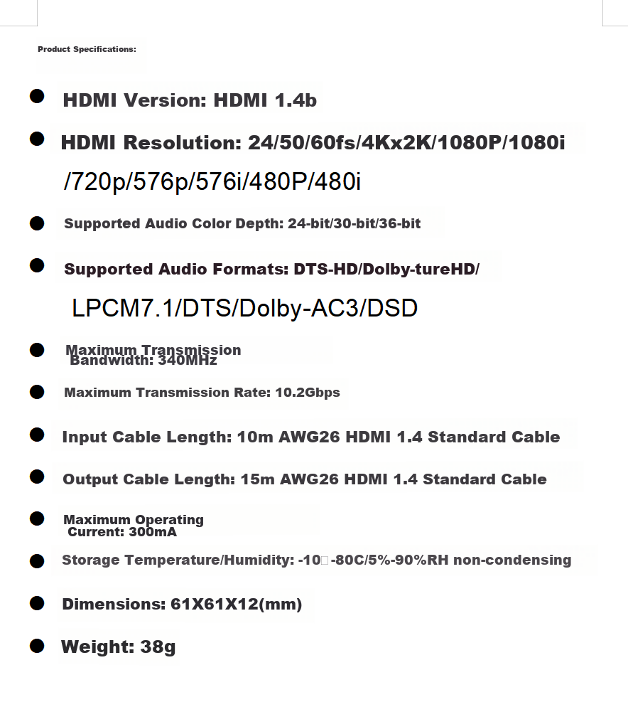 HDMI сплиттер BIAZE 1x2, 4K HD, для подключения ноутбука, ТВ-приставки к монитору или проектору, зеркальное отображение экрана